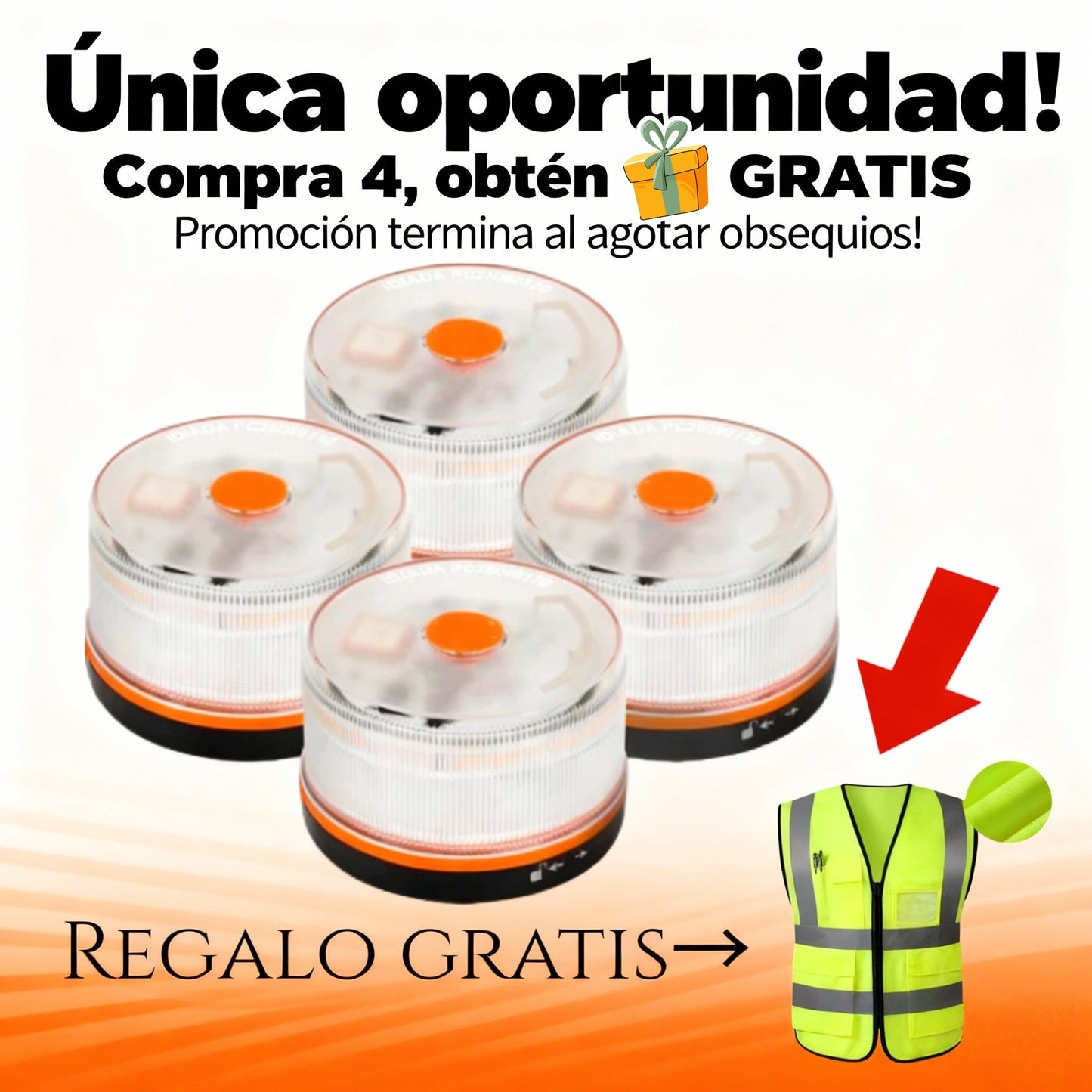 ✨ Último día 70% dto. | Compra 6 y llévate un radar/detector de velocidad GRATIS | Luz V16 DGT 2026 Autonomía solar ilimitada ⚠️ Alerta triple + Llamada satelital 🛰️
