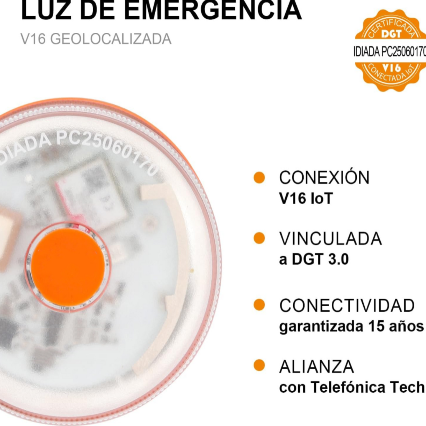 ✨ Último día 70% dto. | Compra 6 y llévate un radar/detector de velocidad GRATIS | Luz V16 DGT 2026 Autonomía solar ilimitada ⚠️ Alerta triple + Llamada satelital 🛰️