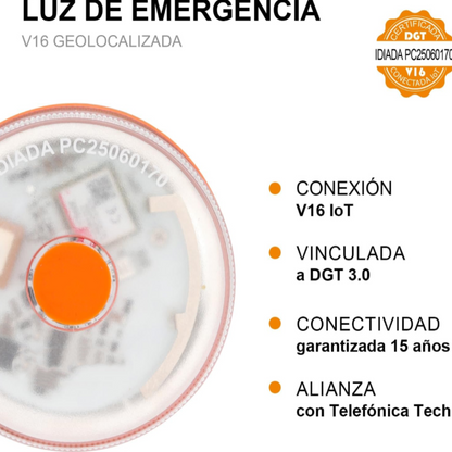 ✨ Último día 70% dto. | Compra 6 y llévate un radar/detector de velocidad GRATIS | Luz V16 DGT 2026 Autonomía solar ilimitada ⚠️ Alerta triple + Llamada satelital 🛰️