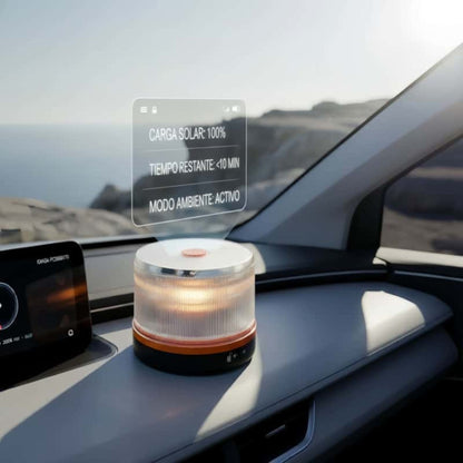 ✨ Último día 70% dto. | Compra 6 y llévate un radar/detector de velocidad GRATIS | Luz V16 DGT 2026 Autonomía solar ilimitada ⚠️ Alerta triple + Llamada satelital 🛰️