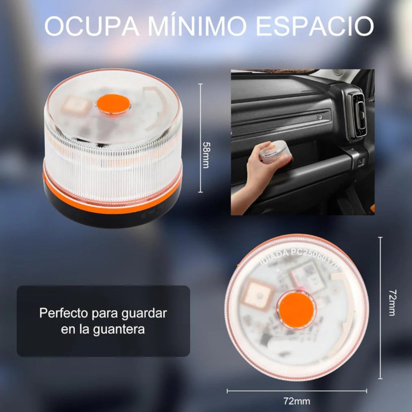 ✨ Último día 70% dto. | Compra 6 y llévate un radar/detector de velocidad GRATIS | Luz V16 DGT 2026 Autonomía solar ilimitada ⚠️ Alerta triple + Llamada satelital 🛰️