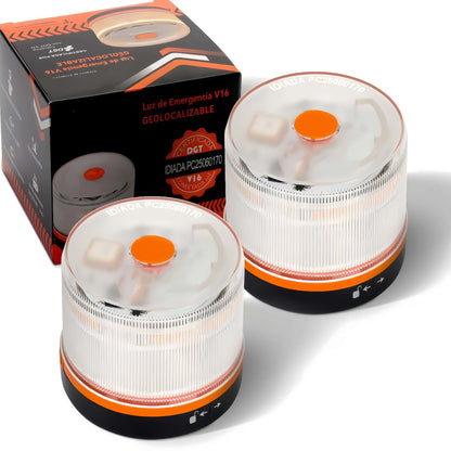 ✨ Último día 70% dto. | Compra 6 y llévate un radar/detector de velocidad GRATIS | Luz V16 DGT 2026 Autonomía solar ilimitada ⚠️ Alerta triple + Llamada satelital 🛰️