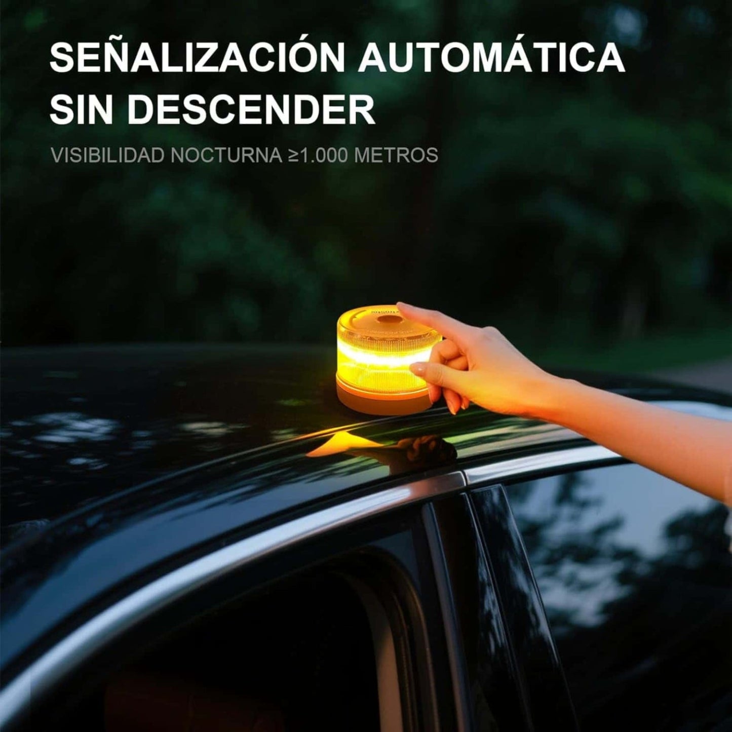 ✨ Último día 70% dto. | Compra 6 y llévate un radar/detector de velocidad GRATIS | Luz V16 DGT 2026 Autonomía solar ilimitada ⚠️ Alerta triple + Llamada satelital 🛰️