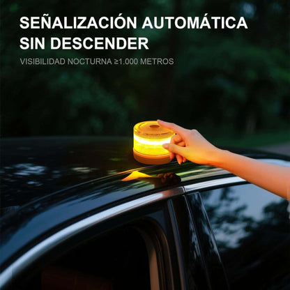 ✨ Último día 70% dto. | Compra 6 y llévate un radar/detector de velocidad GRATIS | Luz V16 DGT 2026 Autonomía solar ilimitada ⚠️ Alerta triple + Llamada satelital 🛰️