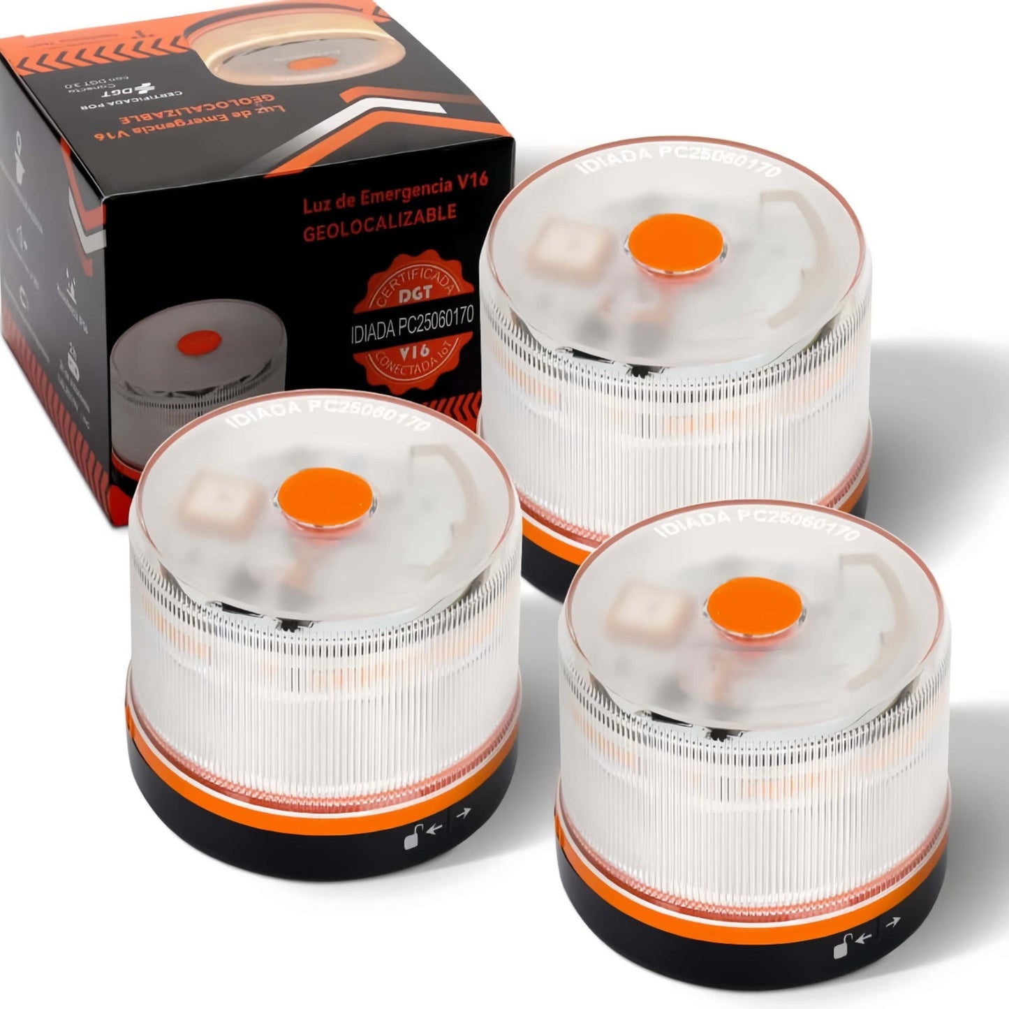 ✨ Último día 70% dto. | Compra 6 y llévate un radar/detector de velocidad GRATIS | Luz V16 DGT 2026 Autonomía solar ilimitada ⚠️ Alerta triple + Llamada satelital 🛰️